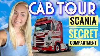 CAB TOUR  Scania SECRET compartment  next gen 500S [upl. by Sihtam310]