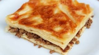 Su böreği lezzetinde SODALI KIYMALI TEPSİ BÖREĞİ Tarifi  Kıymalı Börek kıymalı börek [upl. by Assirac144]