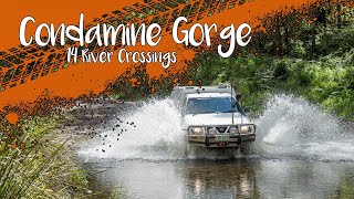 CONDAMINE GORGE 4WD TRACK 14 RIVER CROSSINGS [upl. by Kammerer]