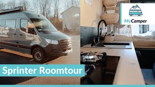 Sprinter Wohnmobil Ausbau Roomtour [upl. by Bounds]