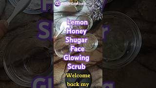 Lemon shugar exfoliate mask diyskincaretips beautyproducts [upl. by Ytissac]