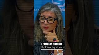 Francesca Albanese replies journalists question [upl. by Hamon]