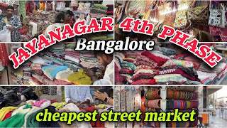 Jayanagar 4th Block❤️😍 Cheapest Street Shopping Bangalore  New Collection Ishika mukherjee [upl. by Dari]