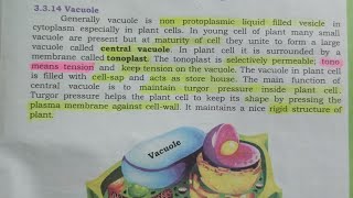 Cell vacuole MCQS for MDCAT [upl. by Jodee]