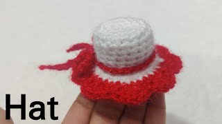 Crochet Laddu Gopal Hat with dress 120  Mini Hat  लड्डू गोपाल की हैट बनाएं  मिनी हैट [upl. by Aldarcie]