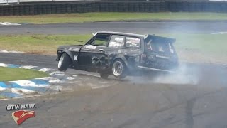 Ian McShean 13b Rotary Datsun 1200 Wagon  D1NZ R6 Pukekohe 2016 [upl. by Barbarese]