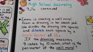 Geometry 97a Dilations Identify Construct amp draw on a coordinate plane [upl. by Dash48]