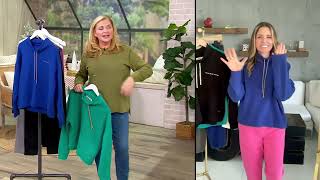 Peace Love World Alina Pullover Funnel Neck Sweatshirt on QVC [upl. by Themis]