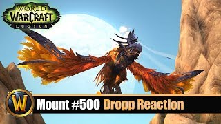 Mount 500 Drop Reaction  Rukhmar World Boss Mount [upl. by Elmore]