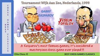 A Kasparov’s most famous games it’s considered a masterpiece chess game ever played [upl. by Yarased]