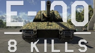 War Thunder  E100 Rare Tank Gameplay  8 Kills [upl. by Althea]