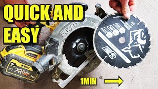 DeWalt Circular Saw Blade Change [upl. by Vidovic]