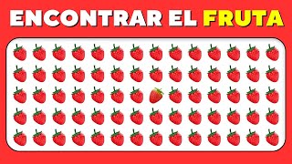 Encuentra El Raro Edición Fruta 🍎🍌🍒🍇  Fácil Medio Difícil  ¿Lo ves de inmediato [upl. by Eadahs]