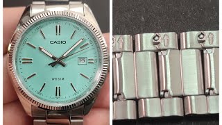 HOW TO RESIZE CASIO TIFFANY BRACELET  MTP 1302 LINKS REMOVE [upl. by Areivax320]