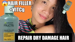 NEW GARNIER FRUCTIS HAIR FILLERHOW TO FIX DAMAGE HAIR [upl. by Sagerman]