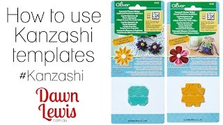 How to use Kanzashi Flower Templates [upl. by Daraj]