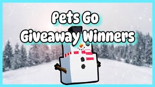 PETS GO Giveaway Winners CONGRATUALATIONS [upl. by Eiramlatsyrc401]