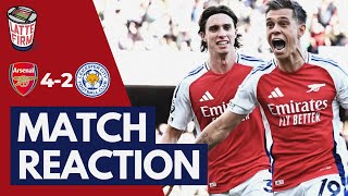 Arsenal 42 Leicester City  MatchReaction LIVE [upl. by Anahsit]