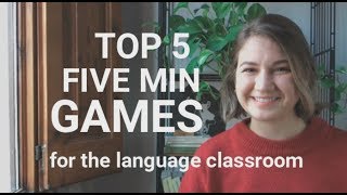 TOP 5 FIVE MINUTE GAMES for English class [upl. by Winna444]