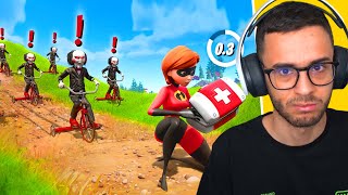 100 SAW CONTRO un PLAYER su FORTNITE  Reazione Funny Moments 2 [upl. by Badger316]