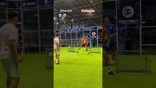 Attacker vs Defender ⚽️ shorts [upl. by Bradford]