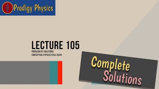 Problem Set Solutions for Lecture 105 [upl. by Phelan]