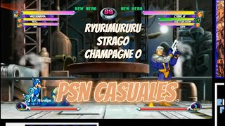 MvC2 PSN Casuales Ryurimururu  Champagne O  Strago 22112023 [upl. by Iduj]