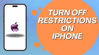 How to turn off restrictions on Iphone without passcode 2024 [upl. by Gombosi]