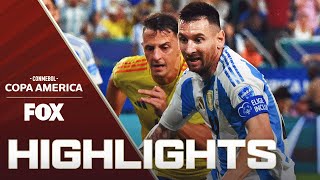 Argentina vs Colombia Highlights  2024 Copa América  Final [upl. by Yoho]