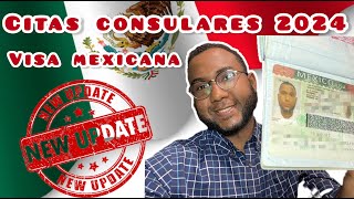 CITA CONSULAR PARA VISA MEXICANA EN 2024  Proceso actualizado  Viajando con Pedro ✈️ [upl. by Kung437]