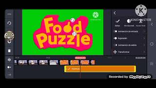 Food pizzle logo Kinemaster Remake speedrun [upl. by Agnew420]