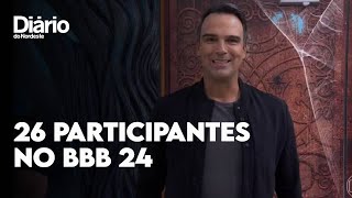 BBB 24 reality terá 26 participantes nesta edição [upl. by Aiuqet]