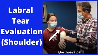 Labral Tear Evaluation Shoulder [upl. by Bashee]