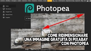 Ridimensionare una immagine gratuita di Pixabay con Photopea [upl. by Zaid840]