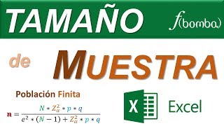 🔍👉 TAMAÑO DE MUESTRA  CÓMO CALCULAR el TAMAÑO DE MUESTRA PASO a PASO en EXCEL 👍 [upl. by Affrica]