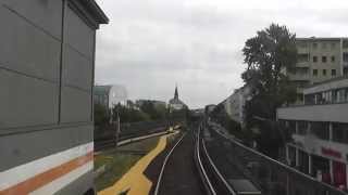 UBahn Berlin  U1 Führerstandsmitfahrt  Cab Ride Uhlandstraße  Warschauer Straße [upl. by Aynotahs929]