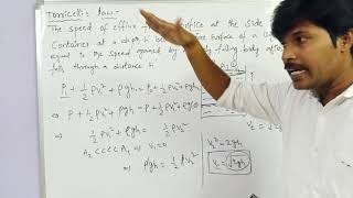 Torricellis law finding speed of efflux through orifice inter physics [upl. by Caldera251]