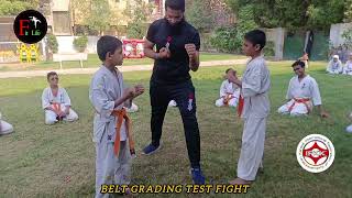 kyokushin karate belt Grading Test Fight Syed hashir vs Ali Yousufzai karatecombat [upl. by Skiest867]