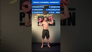 3 Minute Tabata Dumbbell Shoulder Workout Part 03  HIIT Workout Shorts [upl. by Celeski933]