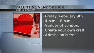 Rend Lake College plans Valentine Vendor Fair [upl. by Leeann707]