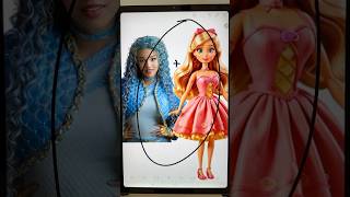 Chloe Descendants  Barbie Doll mixingcharacters descendants4 descendants ai art shorts [upl. by Adyan]