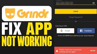 How To Fix Grindr App Not Working 2024 [upl. by Llemij]