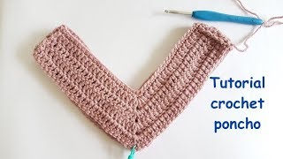 Tutorial crochet poncho  how to crochet a poncho [upl. by Eeryt]