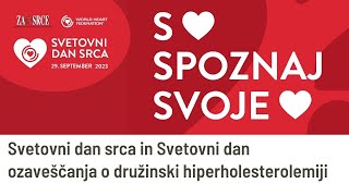 Svetovni dan srca in Svetovni dan družinske hiperholesterolemije 2023  novinarska konferenca [upl. by Nafets]