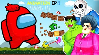 Among Us Animation EP 9 Giant Among Us vs Hulk  Sans Scary Teacher 3D  우리 가운데 애니메이션 9화 [upl. by Aihn390]