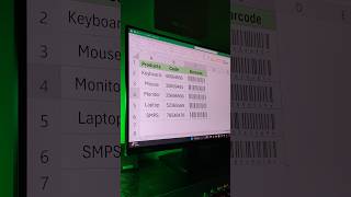 Excel Barcode Generate in just 5 Seconds excel exceltips pc viral reels shorts [upl. by Mosby]