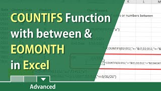 COUNTIFS function in Excel with dates by Chris Menard [upl. by Aenotna]