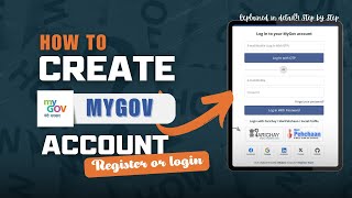 mygov account kaise banaye  How to create Mygov account  Mygov login [upl. by Erialb]