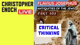 LIVE Bible QampA  Critical Thinking  Josephus  Antiquities Book 8  Ch 3 Part 109 [upl. by Atnuahs]