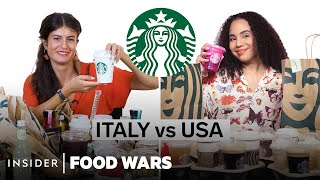 US vs Italy Starbucks  Food Wars  Insider Food [upl. by Fugere]